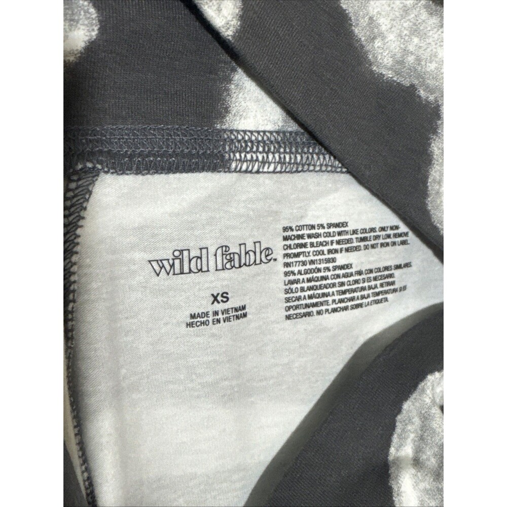 Wild Fable Women's Leggings 2 Pairs Heart Print Blue Extra Small - Picture 5 of 5